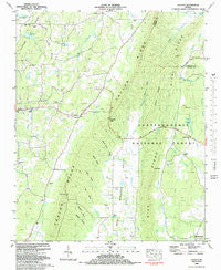 Catlett Georgia Historical topographic map, 1:24000 scale, 7.5 X 7.5 Minute, Year 1982