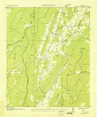 Cedar Grove Georgia Historical topographic map, 1:24000 scale, 7.5 X 7.5 Minute, Year 1936