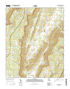 Cedar Grove Georgia Current topographic map, 1:24000 scale, 7.5 X 7.5 Minute, Year 2014