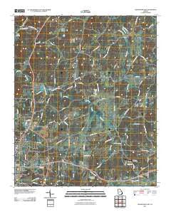 Cedartown East Georgia Historical topographic map, 1:24000 scale, 7.5 X 7.5 Minute, Year 2011