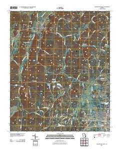 Cedartown West Georgia Historical topographic map, 1:24000 scale, 7.5 X 7.5 Minute, Year 2011
