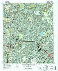 Chamblee Georgia Historical topographic map, 1:24000 scale, 7.5 X 7.5 Minute, Year 1993