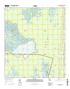 Chase Prairie Georgia Current topographic map, 1:24000 scale, 7.5 X 7.5 Minute, Year 2014