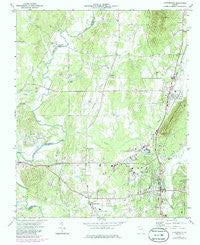 Chatsworth Georgia Historical topographic map, 1:24000 scale, 7.5 X 7.5 Minute, Year 1972