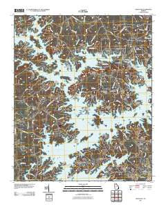 Chestatee Georgia Historical topographic map, 1:24000 scale, 7.5 X 7.5 Minute, Year 2011