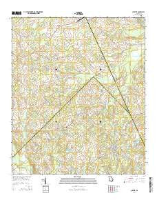 Chester Georgia Current topographic map, 1:24000 scale, 7.5 X 7.5 Minute, Year 2014