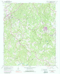 Chestnut Mountain Georgia Historical topographic map, 1:24000 scale, 7.5 X 7.5 Minute, Year 1964