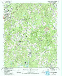 Chestnut Mountain Georgia Historical topographic map, 1:24000 scale, 7.5 X 7.5 Minute, Year 1992
