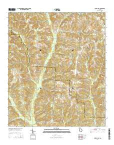 Church Hill Georgia Current topographic map, 1:24000 scale, 7.5 X 7.5 Minute, Year 2014