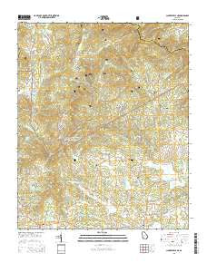 Clarkesville NE Georgia Current topographic map, 1:24000 scale, 7.5 X 7.5 Minute, Year 2014
