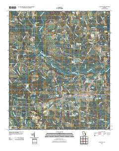 Claxton Georgia Historical topographic map, 1:24000 scale, 7.5 X 7.5 Minute, Year 2011