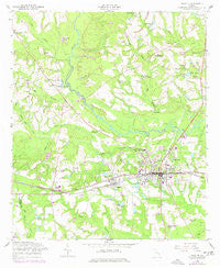 Claxton Georgia Historical topographic map, 1:24000 scale, 7.5 X 7.5 Minute, Year 1958