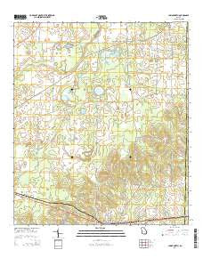 Climax North Georgia Current topographic map, 1:24000 scale, 7.5 X 7.5 Minute, Year 2014