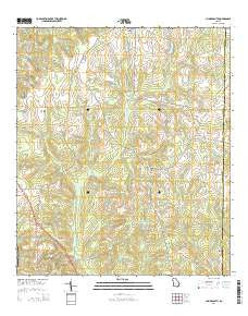 Climax South Georgia Current topographic map, 1:24000 scale, 7.5 X 7.5 Minute, Year 2014