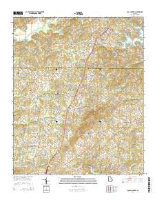 Coal Mountain Georgia Current topographic map, 1:24000 scale, 7.5 X 7.5 Minute, Year 2014