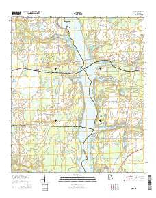 Cobb Georgia Current topographic map, 1:24000 scale, 7.5 X 7.5 Minute, Year 2014