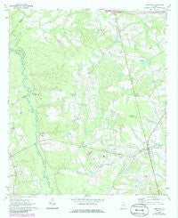 Cobbtown Georgia Historical topographic map, 1:24000 scale, 7.5 X 7.5 Minute, Year 1970