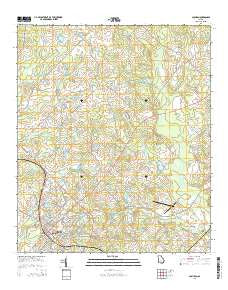 Cochran Georgia Current topographic map, 1:24000 scale, 7.5 X 7.5 Minute, Year 2014
