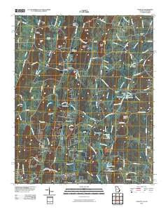 Cohutta Georgia Historical topographic map, 1:24000 scale, 7.5 X 7.5 Minute, Year 2010