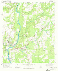 Columbia Alabama Historical topographic map, 1:24000 scale, 7.5 X 7.5 Minute, Year 1970