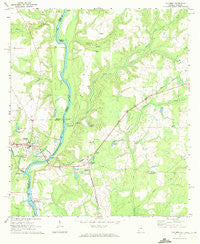 Columbia Alabama Historical topographic map, 1:24000 scale, 7.5 X 7.5 Minute, Year 1970