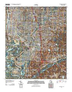Columbus Georgia Historical topographic map, 1:24000 scale, 7.5 X 7.5 Minute, Year 2011