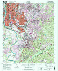 Columbus Georgia Historical topographic map, 1:24000 scale, 7.5 X 7.5 Minute, Year 1999