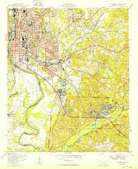 Columbus Georgia Historical topographic map, 1:24000 scale, 7.5 X 7.5 Minute, Year 1949