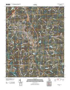 Commerce Georgia Historical topographic map, 1:24000 scale, 7.5 X 7.5 Minute, Year 2011