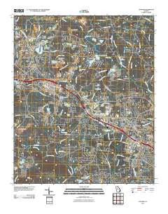 Conyers Georgia Historical topographic map, 1:24000 scale, 7.5 X 7.5 Minute, Year 2011