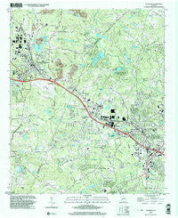 Conyers Georgia Historical topographic map, 1:24000 scale, 7.5 X 7.5 Minute, Year 1999