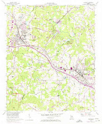 Conyers Georgia Historical topographic map, 1:24000 scale, 7.5 X 7.5 Minute, Year 1956
