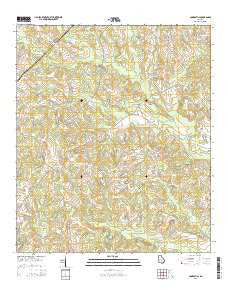 Cooks Still Georgia Current topographic map, 1:24000 scale, 7.5 X 7.5 Minute, Year 2014