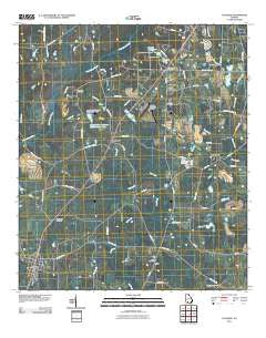 Coolidge Georgia Historical topographic map, 1:24000 scale, 7.5 X 7.5 Minute, Year 2011