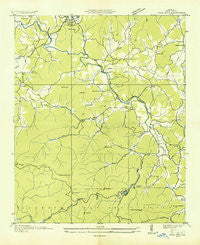 Coosa Bald Georgia Historical topographic map, 1:24000 scale, 7.5 X 7.5 Minute, Year 1935