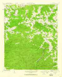 Coosa Bald Georgia Historical topographic map, 1:24000 scale, 7.5 X 7.5 Minute, Year 1938