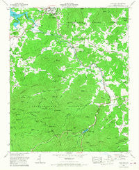 Coosa Bald Georgia Historical topographic map, 1:24000 scale, 7.5 X 7.5 Minute, Year 1965