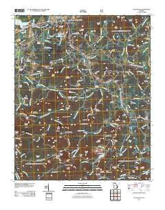 Coosa Bald Georgia Historical topographic map, 1:24000 scale, 7.5 X 7.5 Minute, Year 2011