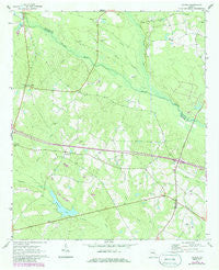 Covena Georgia Historical topographic map, 1:24000 scale, 7.5 X 7.5 Minute, Year 1970