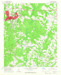Covington Georgia Historical topographic map, 1:24000 scale, 7.5 X 7.5 Minute, Year 1964