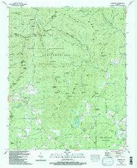 Cowrock Georgia Historical topographic map, 1:24000 scale, 7.5 X 7.5 Minute, Year 1988