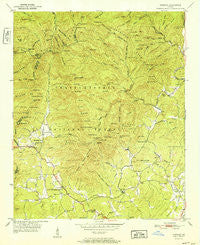 Cowrock Georgia Historical topographic map, 1:24000 scale, 7.5 X 7.5 Minute, Year 1952