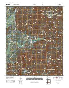Crandall Georgia Historical topographic map, 1:24000 scale, 7.5 X 7.5 Minute, Year 2011
