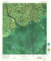 Cravens Island Georgia Historical topographic map, 1:24000 scale, 7.5 X 7.5 Minute, Year 1966