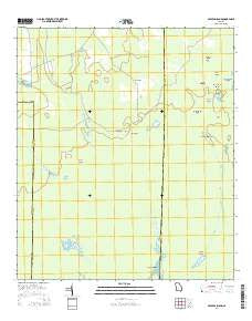 Cravens Island Georgia Current topographic map, 1:24000 scale, 7.5 X 7.5 Minute, Year 2014