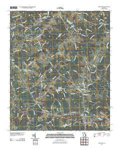 Crawford Georgia Historical topographic map, 1:24000 scale, 7.5 X 7.5 Minute, Year 2011