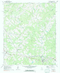 Crawford Georgia Historical topographic map, 1:24000 scale, 7.5 X 7.5 Minute, Year 1971