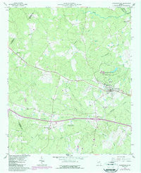 Crawfordville Georgia Historical topographic map, 1:24000 scale, 7.5 X 7.5 Minute, Year 1966