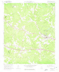 Crawfordville Georgia Historical topographic map, 1:24000 scale, 7.5 X 7.5 Minute, Year 1966