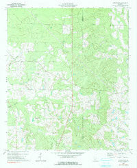 Cuffietown Georgia Historical topographic map, 1:24000 scale, 7.5 X 7.5 Minute, Year 1972